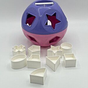 Tupperware Shape‎ O Ball Toy Shape Sorter 9 Shape Purple Pink